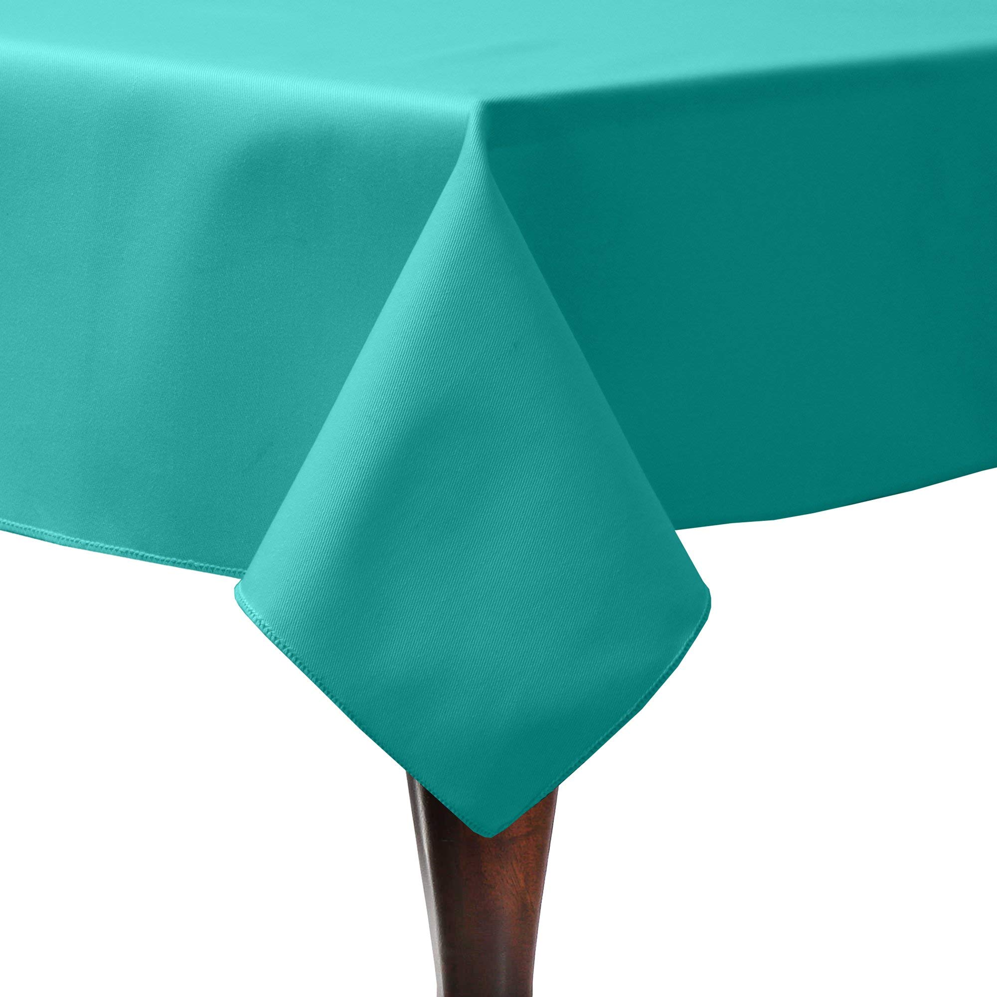 Ultimate Textile Poly-cotton Twill 72 x 108-Inch Rectangular Tablecloth Jade