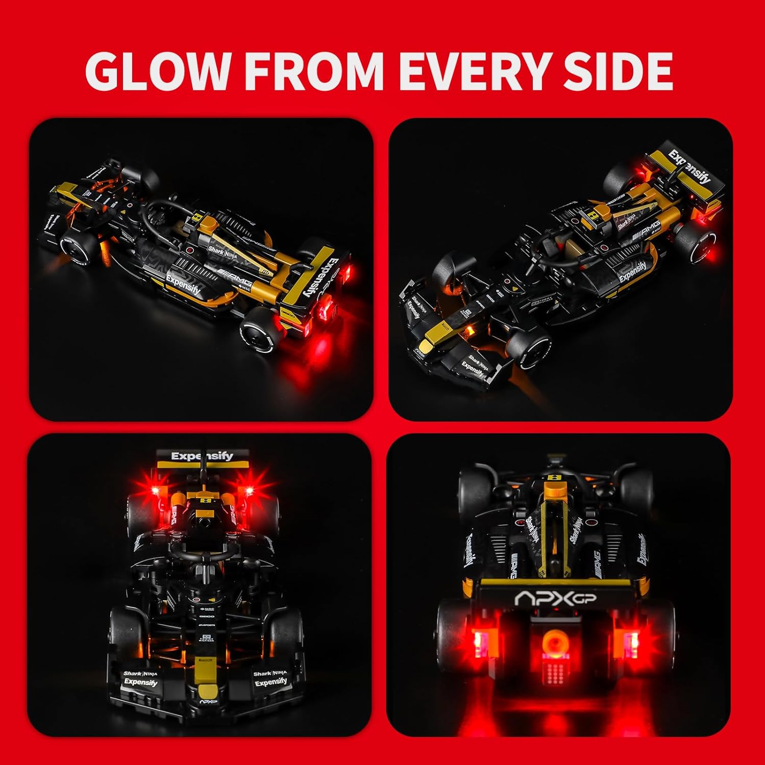 BRIKSMAX 2.0 Light Kit Compatible with Lego Speed Champions APXGP Team Race Car from F1 The Movie 77252 Building Sets- Original LED Lighting Kits (Accessories Only) for Display, Gifts & Collectors