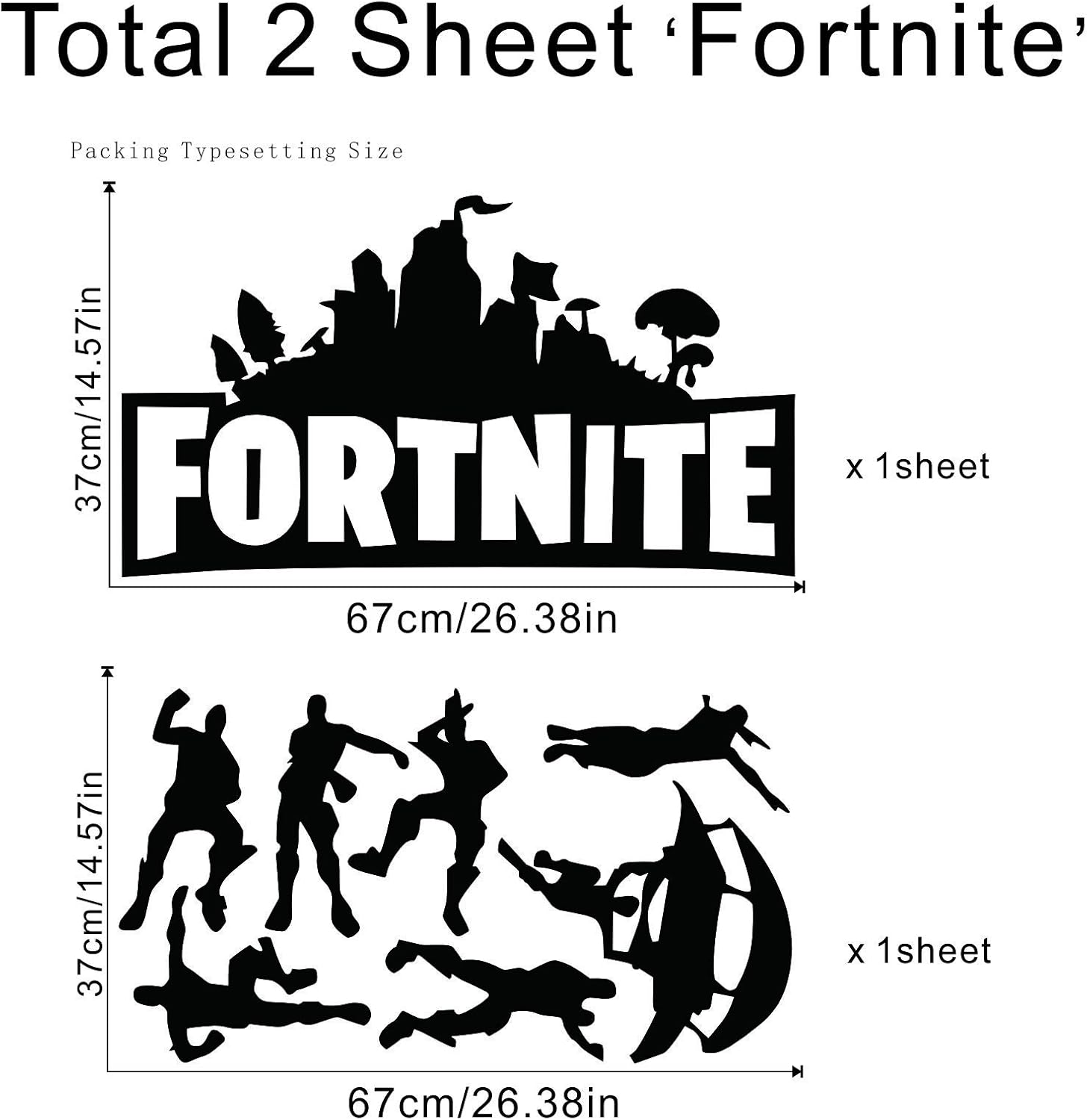 Amazon Co Jp Biubiugo Fortnite ウォールデカール 保育園 プレイルームデコレーション ゲームウォールデカール 男の子の寝室用 Fortnite Room 装飾 男の子の部屋 ウォールビニールデカール ゲームステッカー ブラック ホーム キッチン