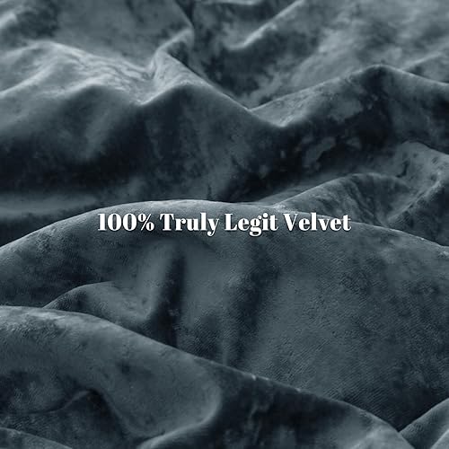 Miniatura 120 de PHF - Juego de funda de edredón de terciopelo auténtico tamaño individual, juego de funda de edredón ultra suave y transpirable de 2 piezas