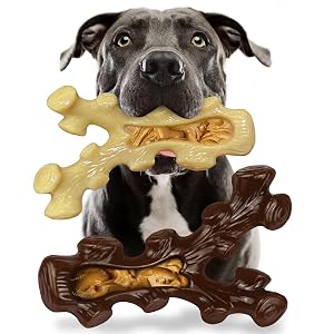 2 Pack Dog Chew Toys for Aggressive Chewers Boredom and Stimulating Best Dog Toys for Medium Large Breed