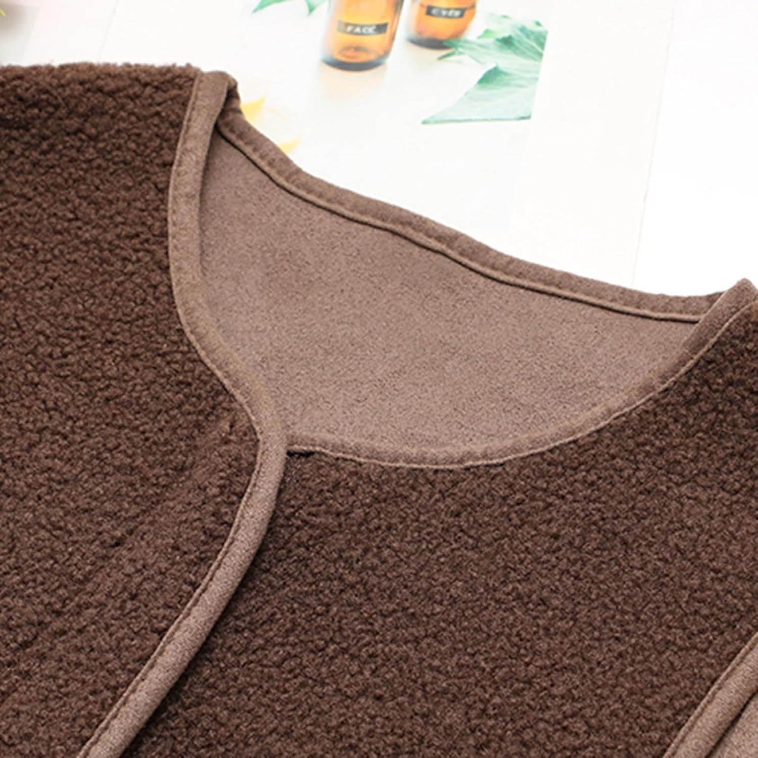 Gilet Femme En Molleton Polaire Doux – Sans Manches, Boutonnée – Coupe Classique, Poches – Idéal Automne/Hiver