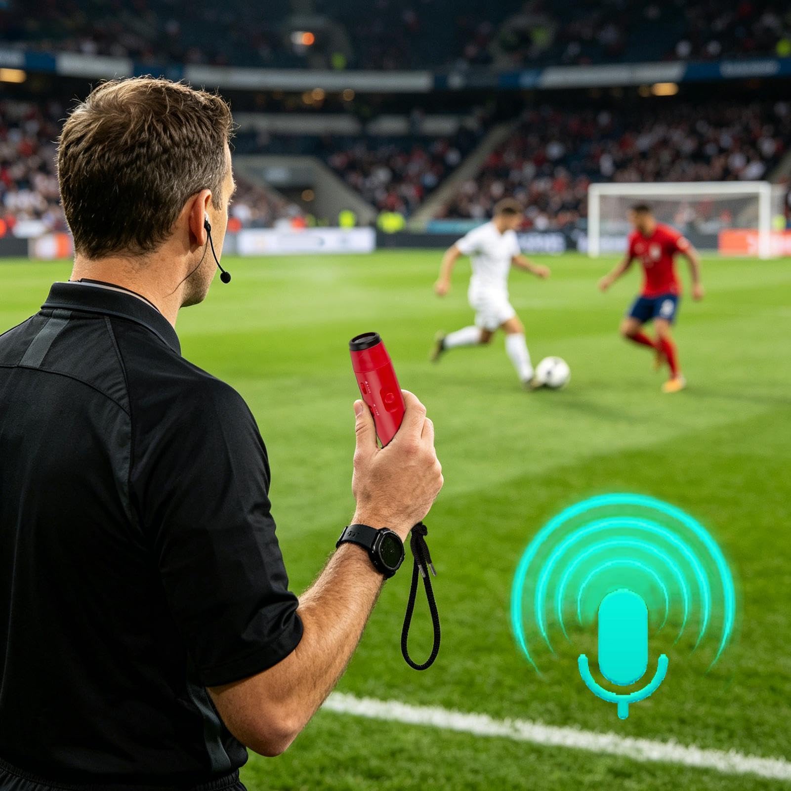 Elektronisches Horn für Bären, tragbar, 125 dB, mit 4 Lautstärkestufen und 3 Stufen, Sicherheitsalarm gegen Bären, Camping, Klettern, Erkundung und Sicherheit im Freien, Sport, Massenkontrolle