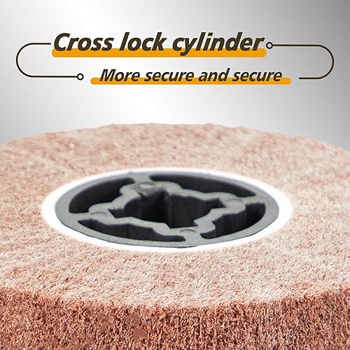 Miniatura 4 de SALI Alambre no tejido Dibujo abrasivo Pulido Bruñido Rueda Cepillo de aleta Cepillo de alambre Herramienta de acondicionamiento de superficie de