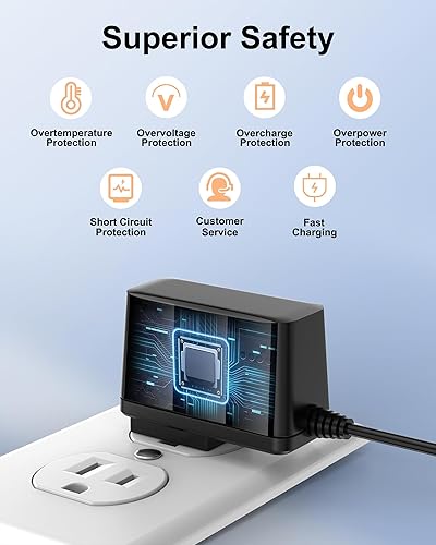 Miniatura 7 de Cargador para el borrador de pelo de mascotas Bissell, cable de carga para aspiradora de mano inalámbrica Bissell 2390A 2390 23903 2284W 2284,