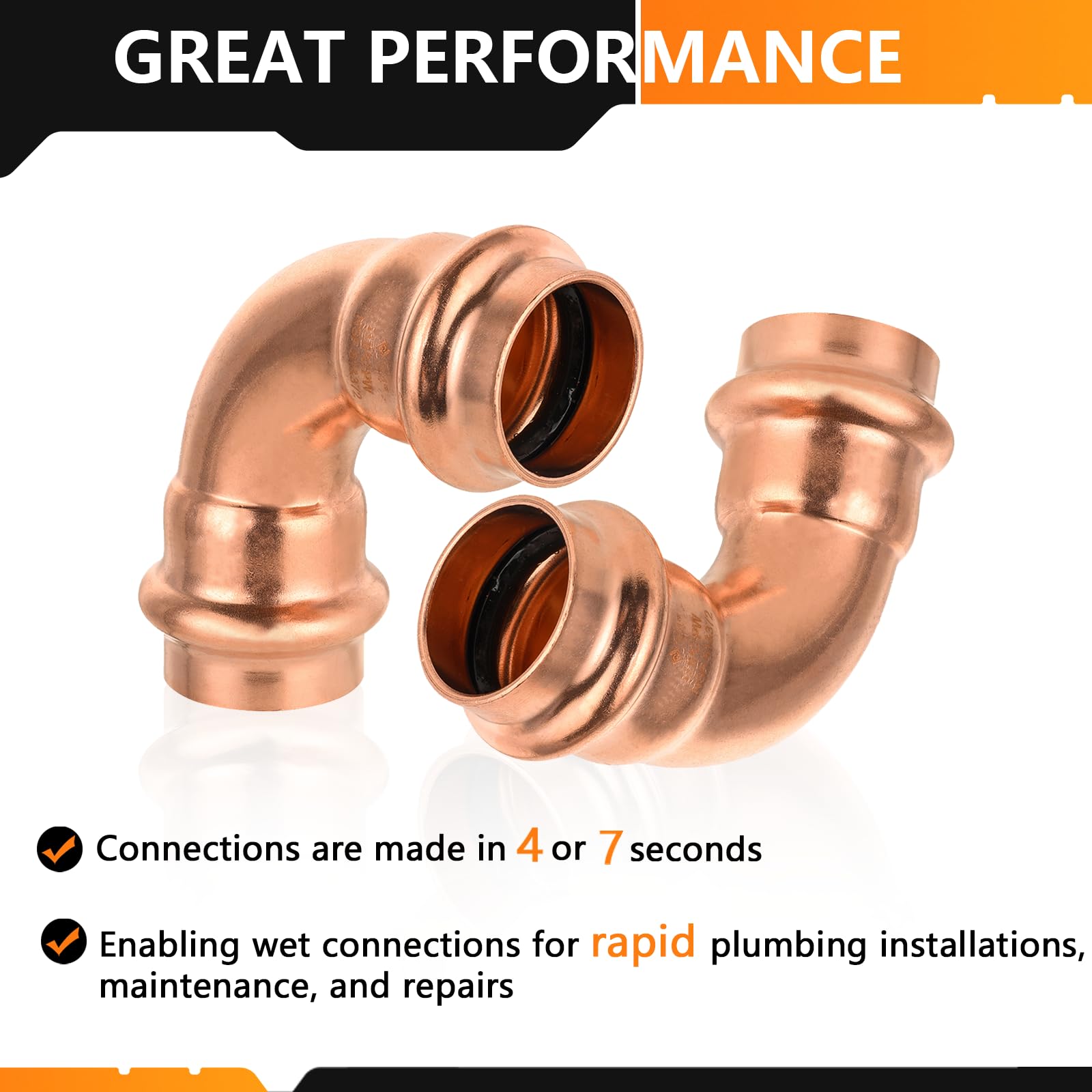 1 CXFTG COPPER PRESS STREET 90 ELBOW | Bartle & Gibson Wholesale
