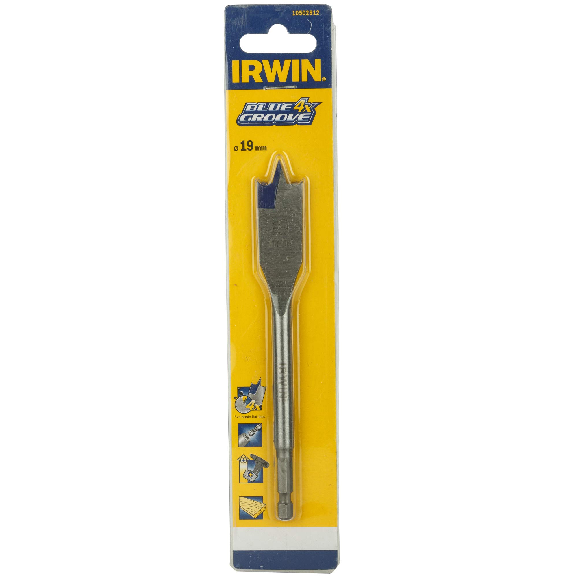 Irwin 4X Blue Groove Flat Bit 19Mm 10502812