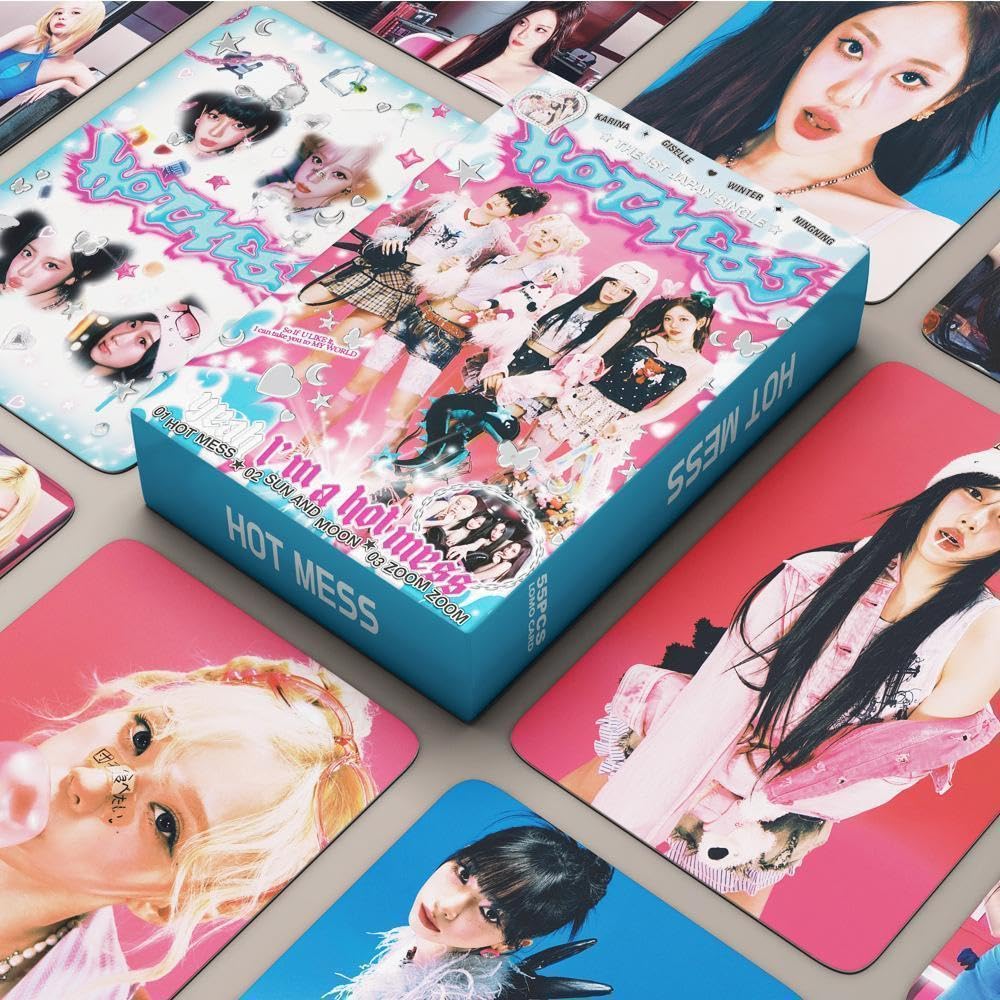Amazon.co.jp: AESPA トレカ55枚セット Hot Mess エスパ 03 : ホーム