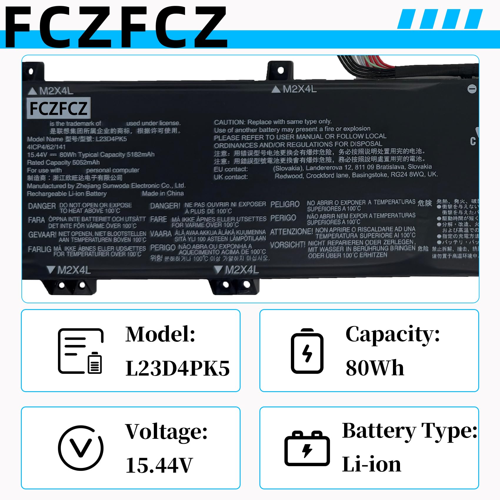 バッテリー良好✨G83/HU✨i5✨16GB✨256GB✨Office2024 Amazon.com: FCZFCZ L23D4PK5 Laptop Battery 80Wh 5182mAh