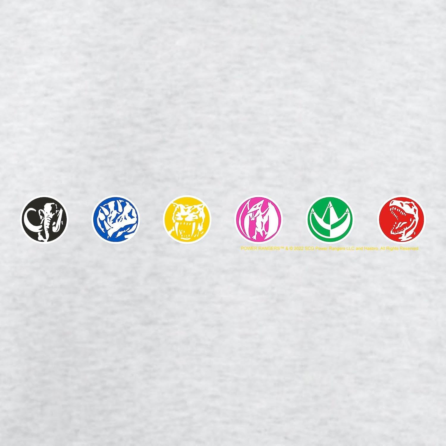 CafePress Power Rangers Dino Zord Men's Long Sleeve T Shirt Unisex Cotton Long Sleeve Light T-Shirt