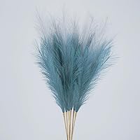 Vista 13 de UiiziC Hierba sintética de pampa seca y esponjosa, 6 piezas de 37.5 pulgadas, césped ascendente artificial para rellenos de jarrones, ramos