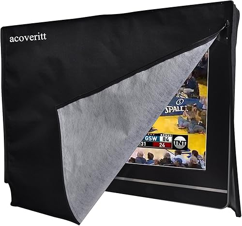 Miniatura 3 de acoveritt Funda para televisor de exterior de 60"-65", con forro resistente a los arañazos, protector LED, mejor compatibilidad con soportes y