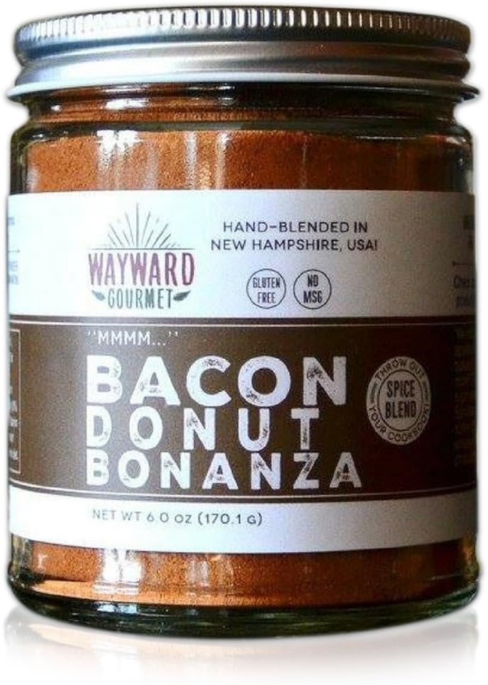 Wayward Gourmet - Bacon Donut Bonanza Rub & Seasoning - Smoky Cocoa Spice Blend for Baking