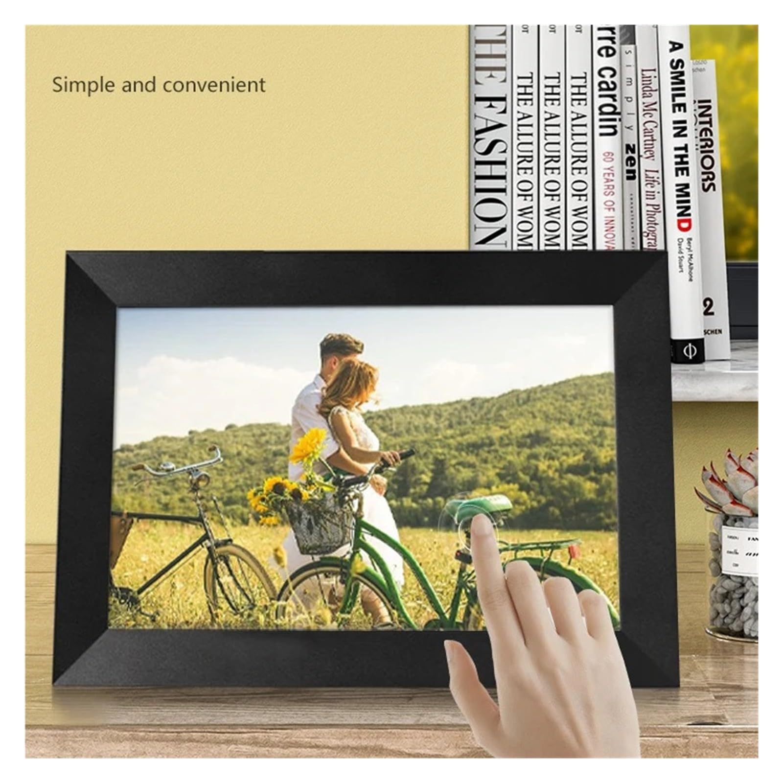 10,1-calowy Biały Album Fotograficzny WIFI Digital Frame APP Z Wewnętrzną Pamięcią 32G I Ekranem IPS 1280x800 WyjąTkowe WrażEnia Wizualne(White)
