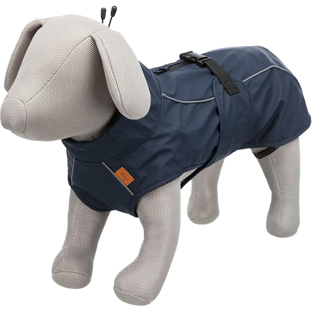 Foto 2 de 5 de Impermeable BE Nordic Husum, M: 50 cm, Azul, para Perros