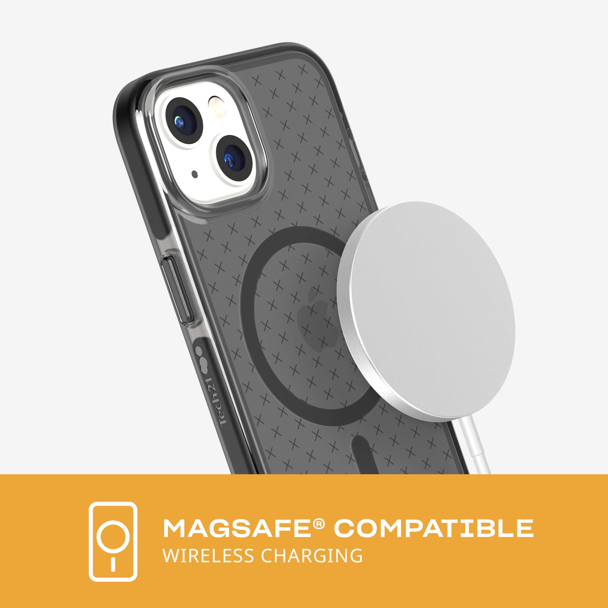 Tech21 Coque IPhone 14 Pro Transparente - Compatible MagSafe - Protection Chocs 3,6m Anti-Jaunissement