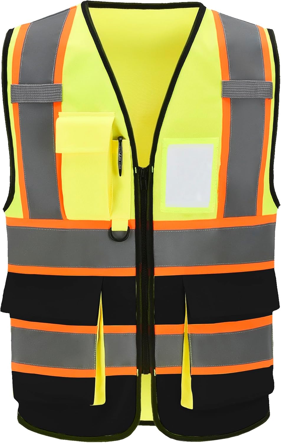 AYKRM 11 color High Vis Reflective Safety Vest for Women Men Pocket Zipper ANSI/ISEA Standard