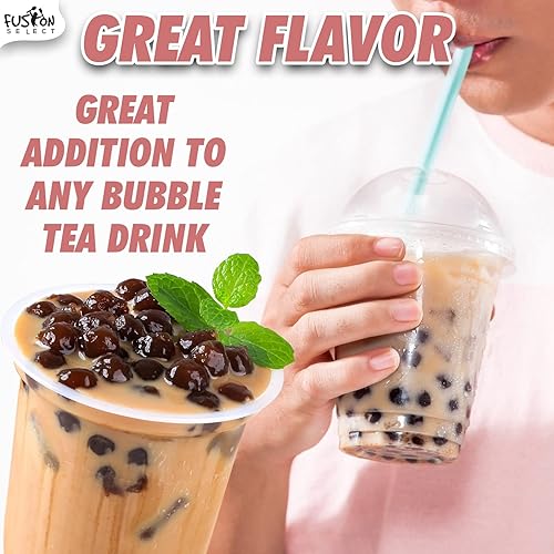Miniatura 2 de Fusion Select Tapioca Pearl - Tapioca de cocción rápida con sabor a azúcar negra Boba de bricolaje listo en 5 minutos perlas de boba perlas de té de