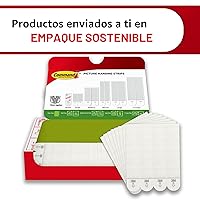 Vista 10 de Command Tiras para colgar cuadros XL de 2 libras, 1 par de tiras blancas Command resistentes para colgar cuadros