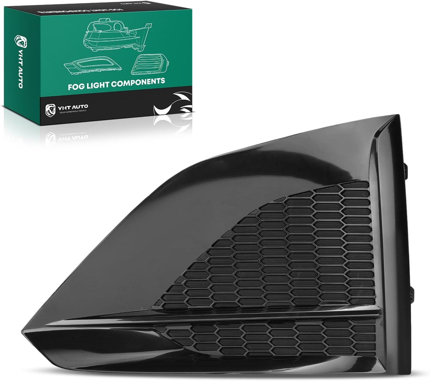 YHTAUTO Fog Light Cover Fits Nissan Altima 2023-2025 Front Bumper Fog Light Bezel Trim Left Driver Side