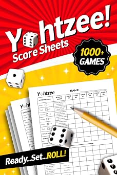 Yahtzee Score Sheets 1000+ Games For Scorekeeping 6x9 Large Print