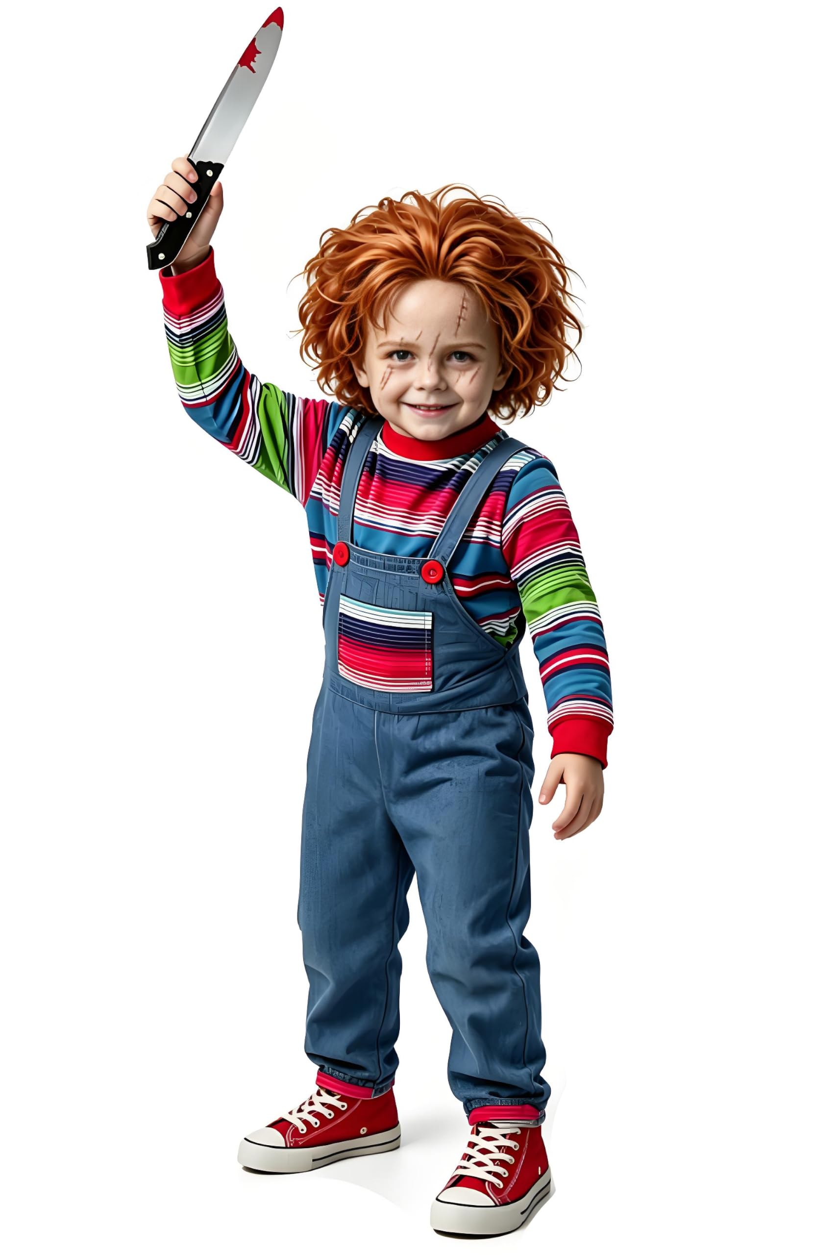 Kucos Kids Chucky Costume Killer Good Guy Chucky Cosplay Halloween Outfits