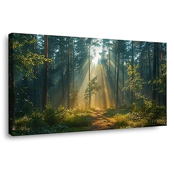 【額縁付き】油絵 c.jackson 森林 川 風景 【壁掛け可能】 額縁付き】油絵 c.jackson 森林 川 風景 【壁掛け可能】