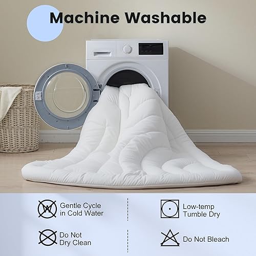 Miniatura 7 de Protector de colchón impermeable tamaño King, cubrecolchón acolchado ajustado tamaño King, protector de colchón de cinco capas sin ruido con