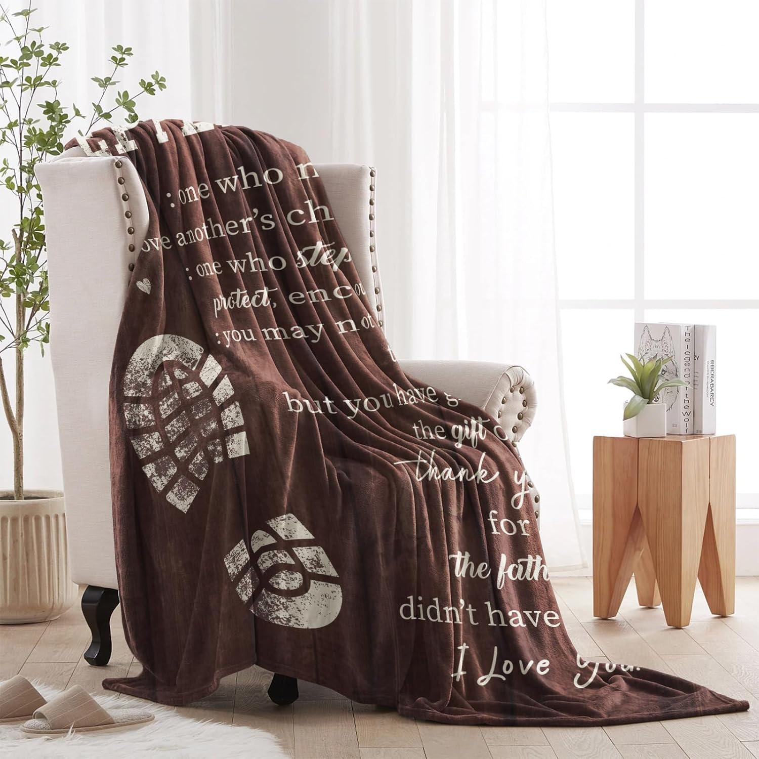 Bonus Dad Gifts, Step Dad Gifts from Daughter Son, to Our Bonus Throw Blanket 50X60, Step Father Birthday Present Ideas, Stepped Up Present, Best Step-Father Ever - Image 7