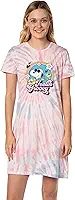 Peanuts Camisola feminina Snoopy Feelin Groovy Camisola de dormir para adultos
