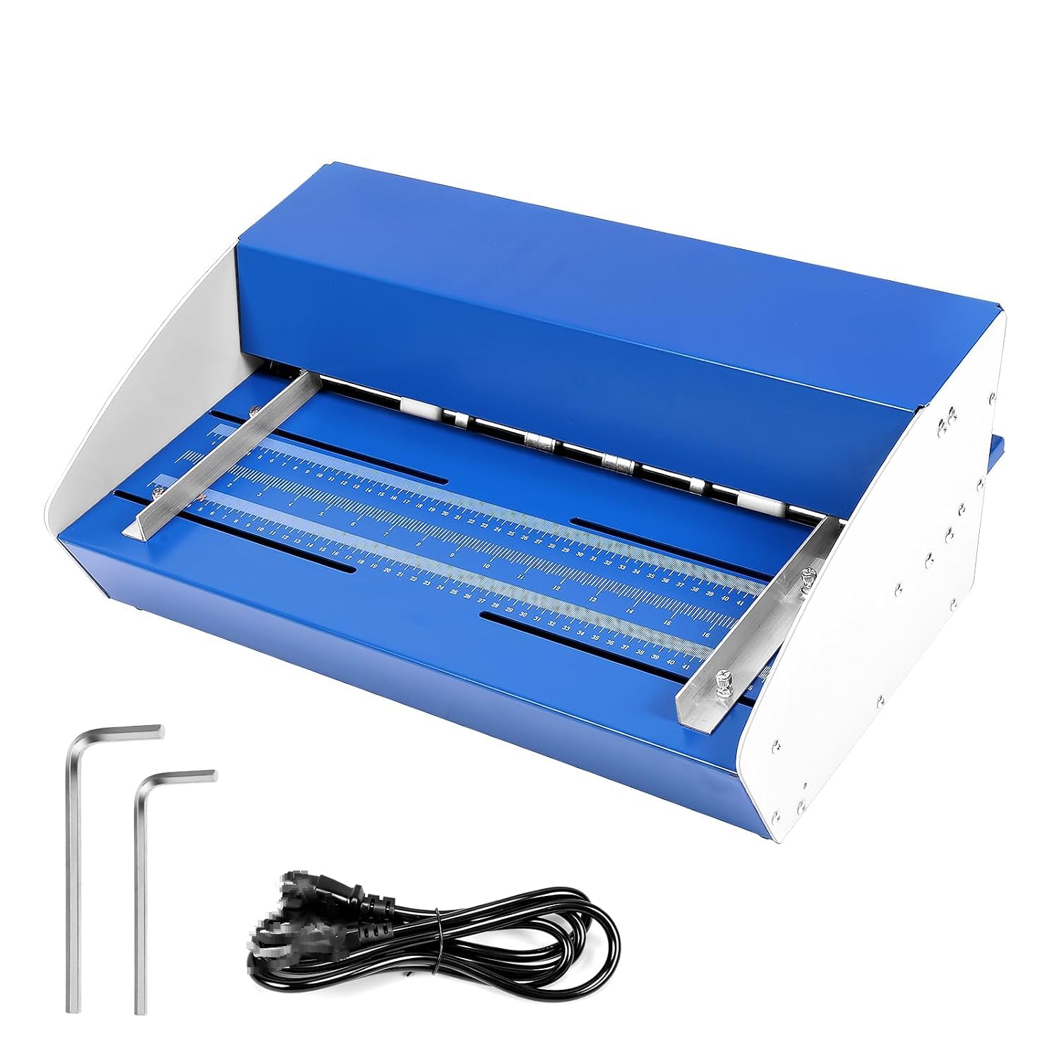 Máquina Plegable de Papel eléctrico 3 en 1 con Regla para Plegado, perforación y Corte, Ancho de 460 mm, 110V - Ideal para Documentos, menús, Fotos, Sobres y más
