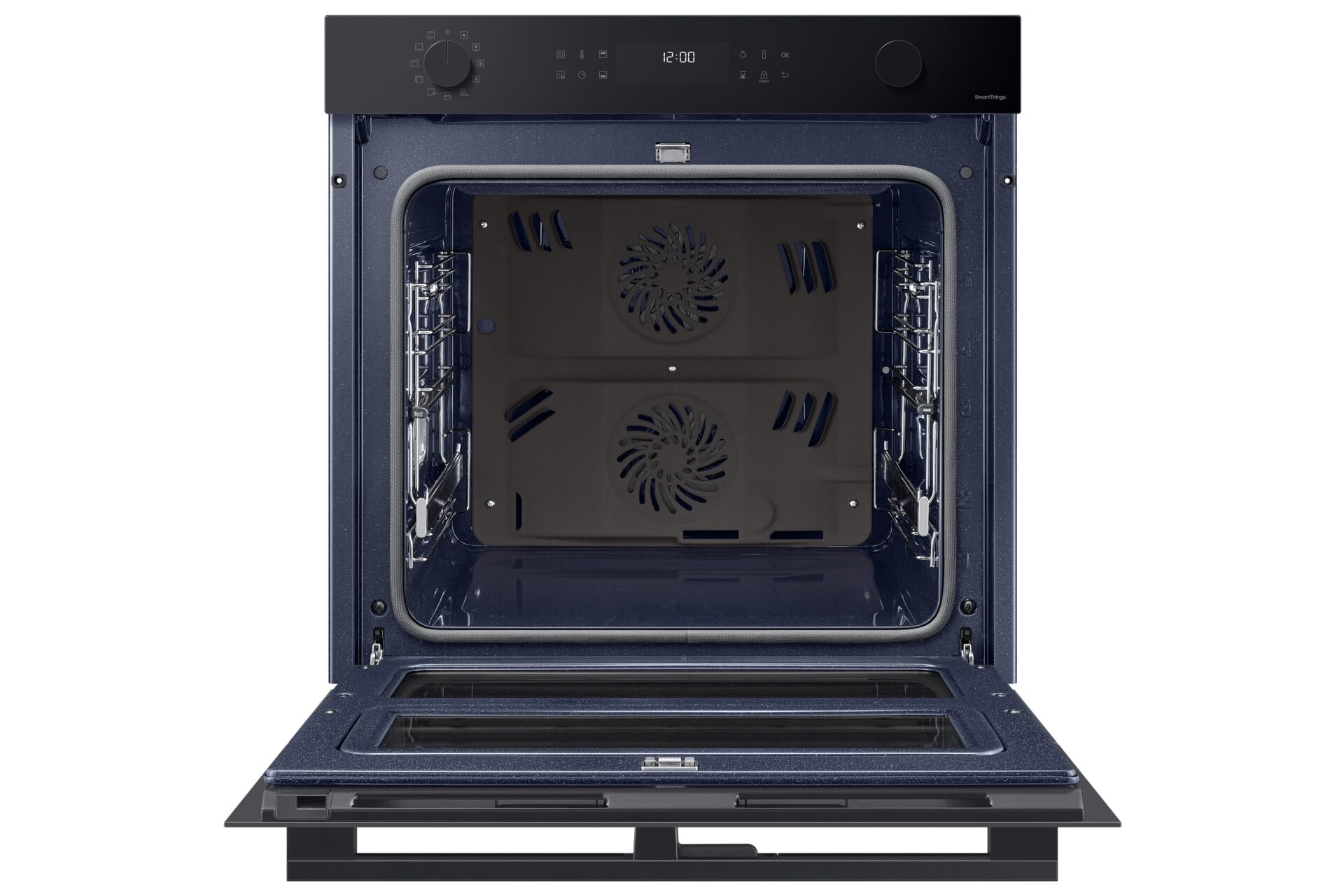Forno Samsung ad incasso NV7B4540VBK 60 cm 76 l dual cook flex serie 4 doppia porta vapore grill wifi display led nero classe a+