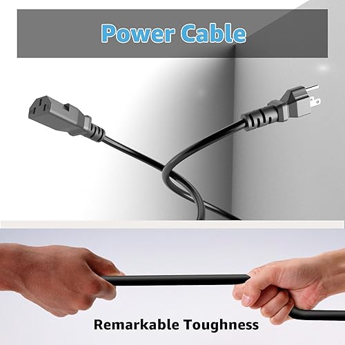 Miniatura 6 de Cable de alimentación de extensión de 8.2 pies compatible con cintas de correr Peloton y Superfit, cable de alimentación extendido para cintas de