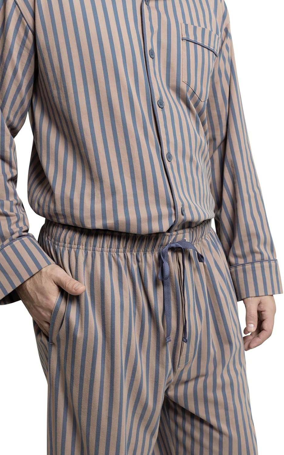 PajamaGram Winter Flannel Men’s Pajamas - Men's Knit Flannel Pajamas Set