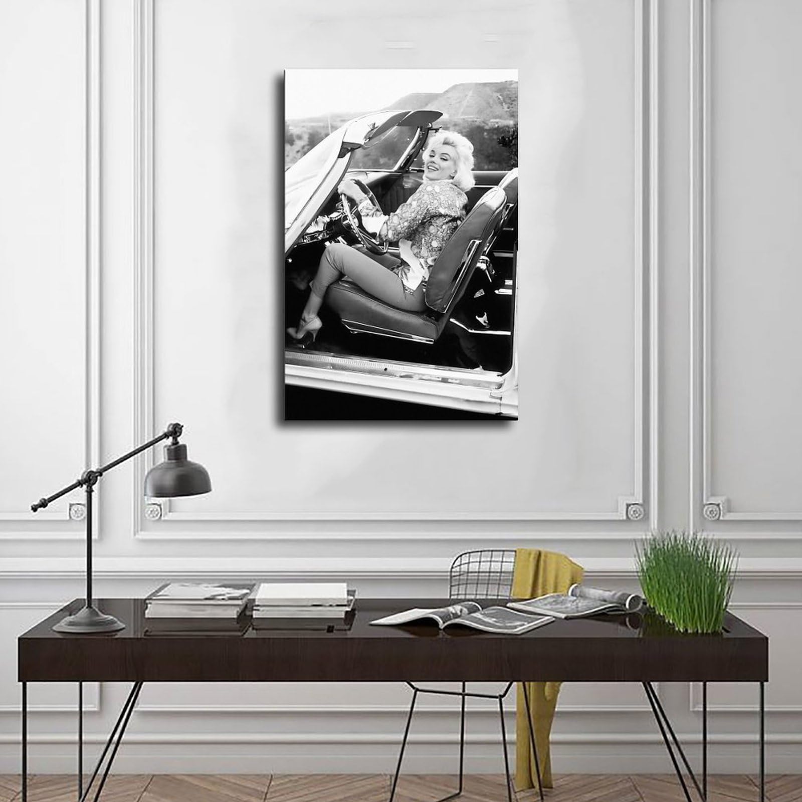 Poster Tela Marilyn Pop Art Vintage 60×90 Cm, Stampa Artistica Senza Cornice Per Soggiorno E Camera Da Letto