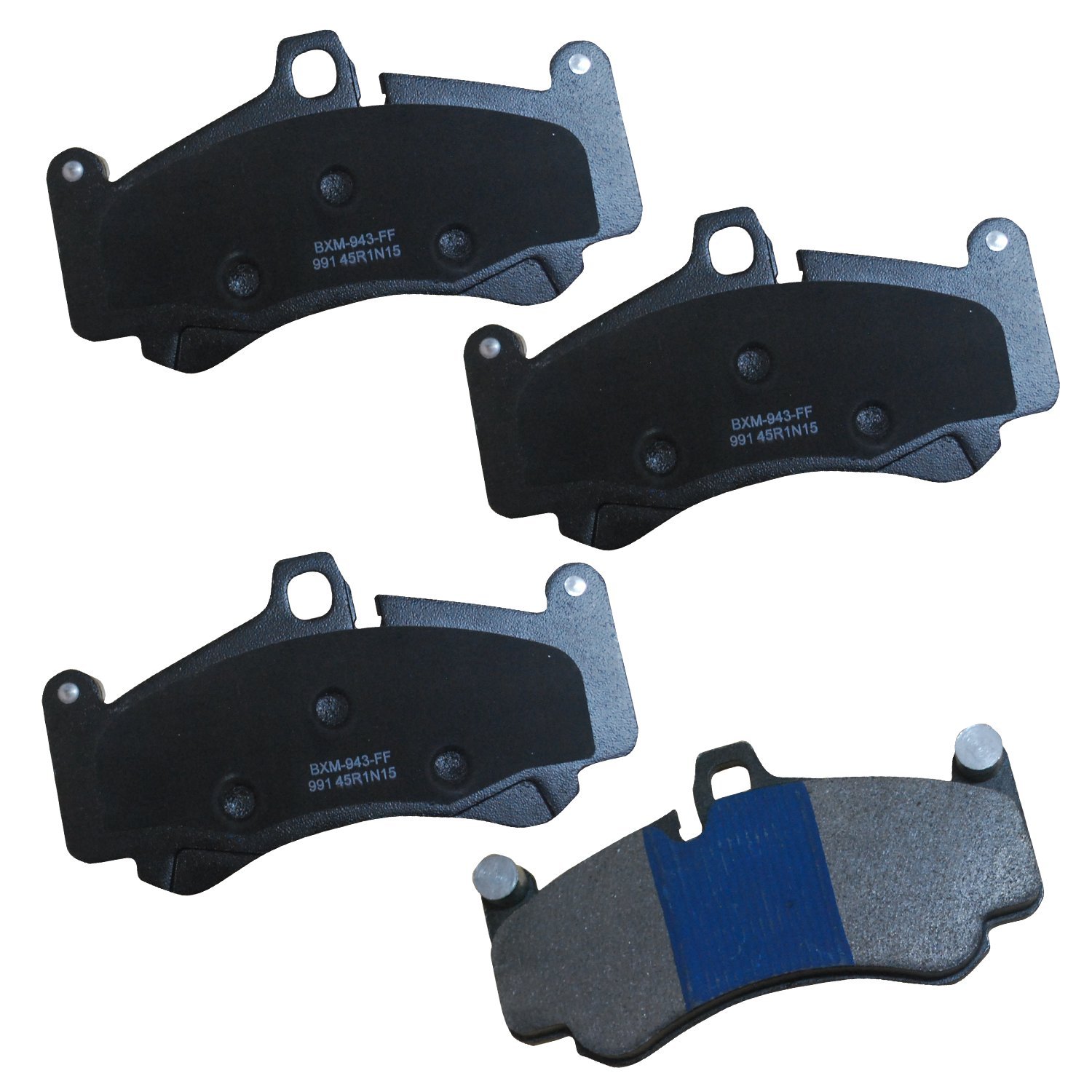 Bendix Premium SBM991 Semi-Metallic Brake Pads for Porsche 911 2010-2006, 911 2012, Boxster 2010-2008, Boxster 2012, Carrera GT 2005-2004, Cayman 2010-2009, Cayman 2012