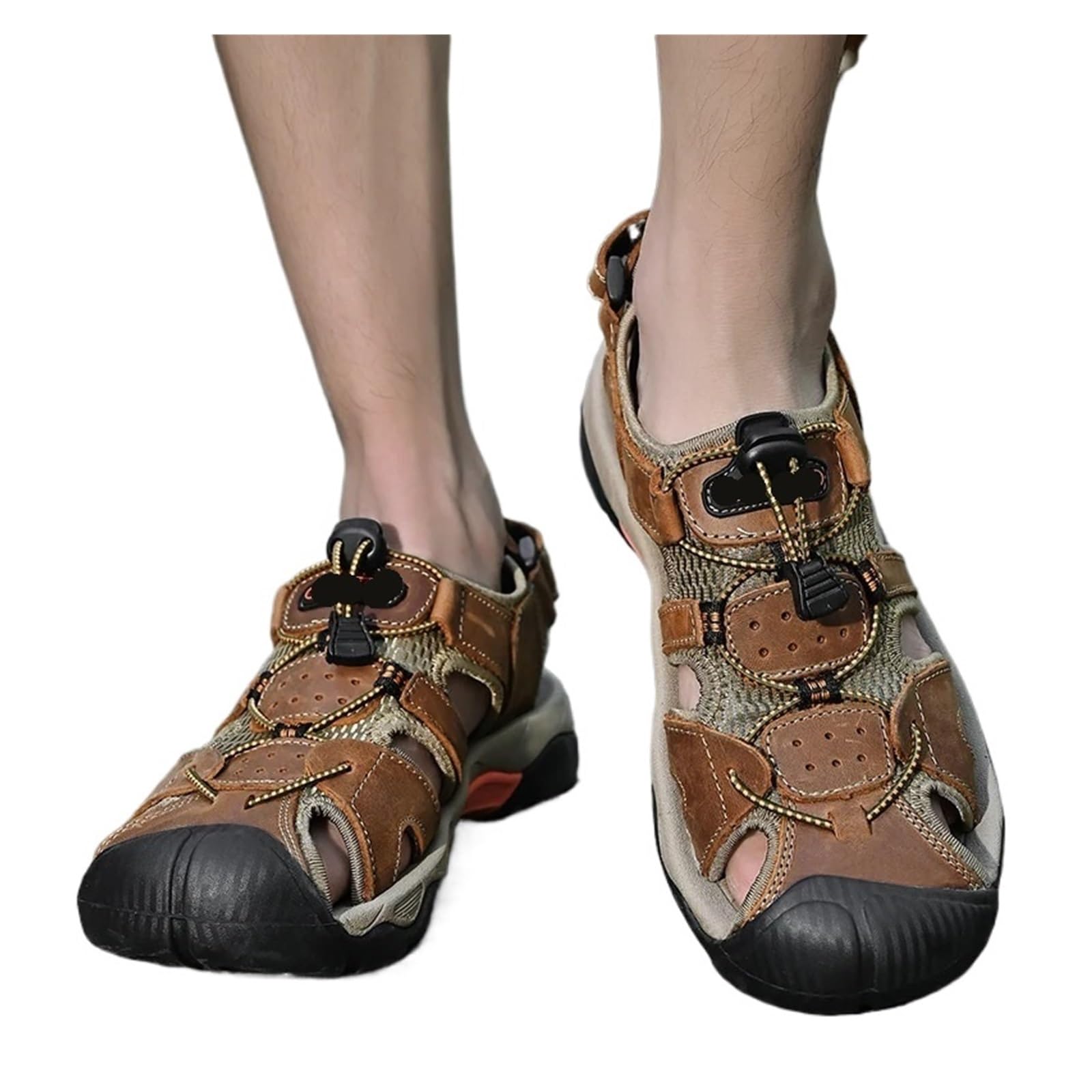 sandali da uomo Sandali estivi da uomo, sandali classici in pelle, scarpe trekking alla moda, ginnastica leggere, traspiranti e antiscivolo