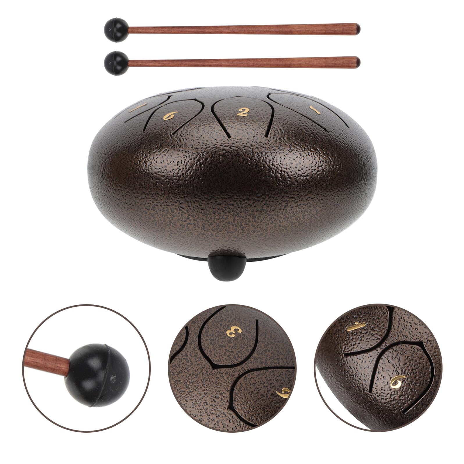 PRETYZOOM Instrumento de Percusión Portátil de Lengüeta para Niños y Adultos, Diseño Creativo para Iniciación Musical y Alivio del Estrés