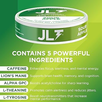 ZALEM　リンリン&ボルサリーノ英語 Amazon.com: JLT 75 mg Caffeine Nootropic Pouches | Nootropic