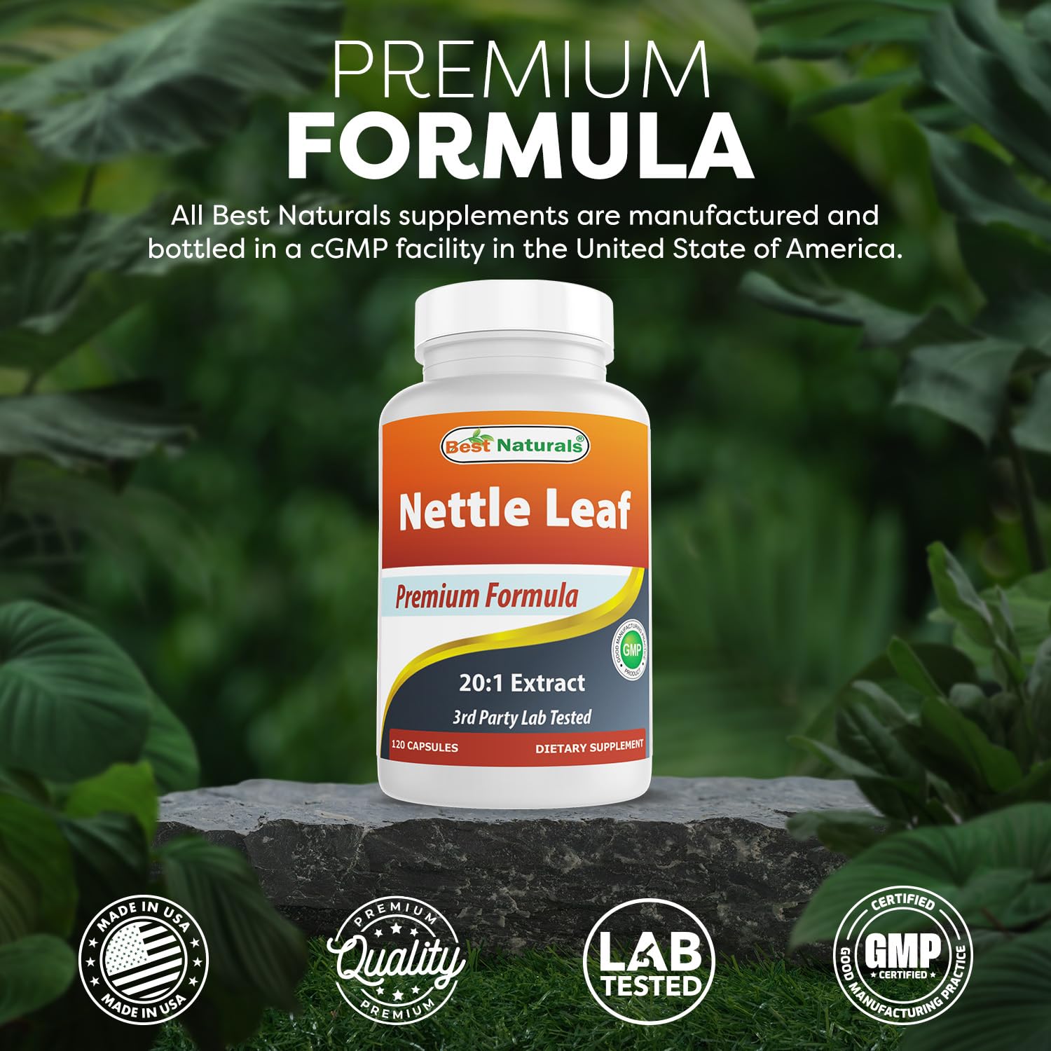 Best Naturals Nettle Leaf 20:1 Extract (250 mg) - 120 Capsules — Amazon image 5