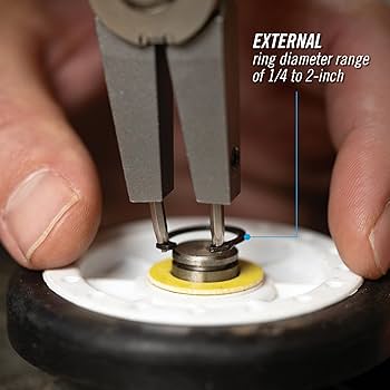 リッツ Convertible retaining ring plier with interchangeable tips