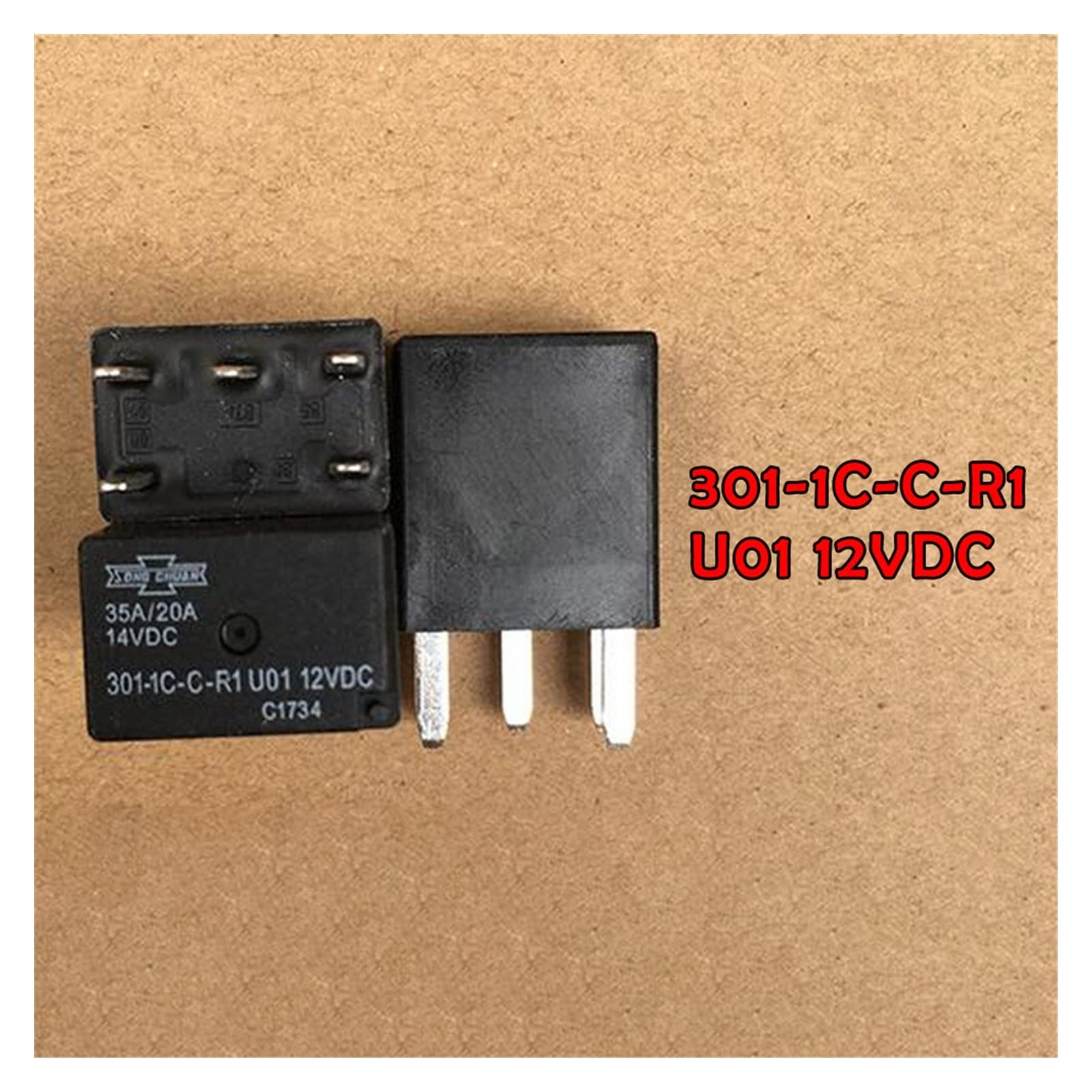 Relè automobilistico 301-1C-C-R1 U01 12 V CC 5 pin ultra micro Parti di ricambio