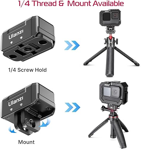Miniatura 2 de Soporte de trípode de liberación rápida para cámara, ULANZI Hummingbird DSLR QR Plate Adapter Vlog Filmmaking Kits de accesorios rápidos para cámara