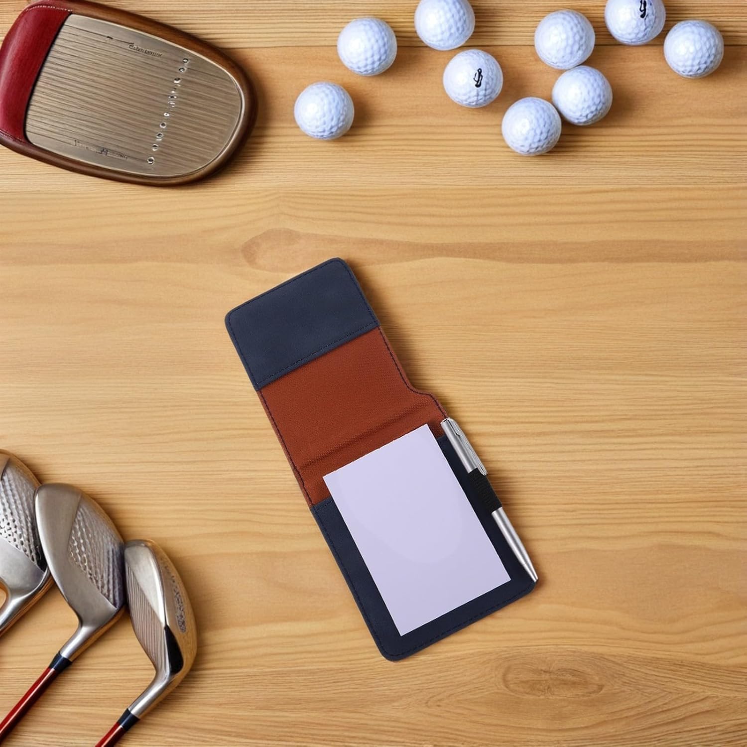Didiseaon Golf Scorecard Book for Accurate Scorekeeping with Writing Pen Portable Pu Leather Golf Scorebook and Long Lifespan for Outdoor Sports