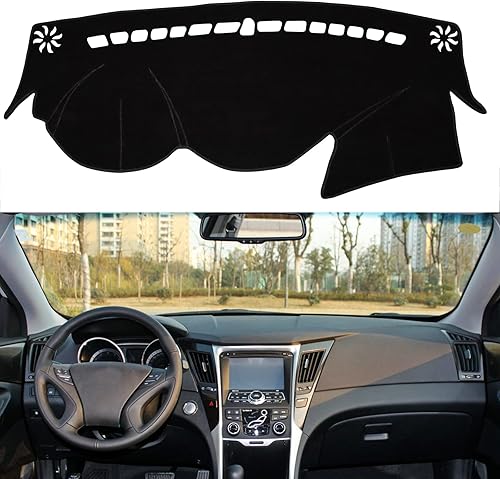 SENSHINE para Hyundai Sonata 2011 2012 2013 2014 Funda para salpicadero, Funda para consola central, Alfombrilla para salpicadero, Protector de