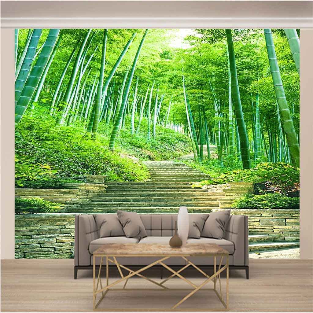 Papier Peint Panoramique 3D Forêt Réflexion - Autocollant Mural Amovible Romy