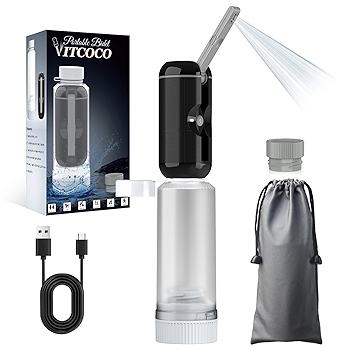 旅行便携式冲洗器，充电式手持喷嘴，潮湿防水高压洗净工具，男女适用，个人卫生护理