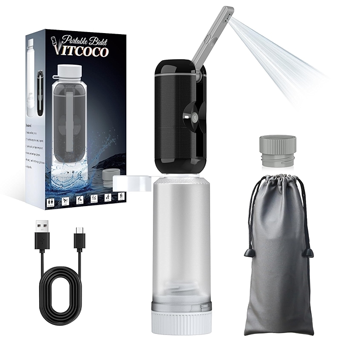 旅行便携式冲洗器，充电式手持喷嘴，潮湿防水高压洗净工具，男女适用，个人卫生护理