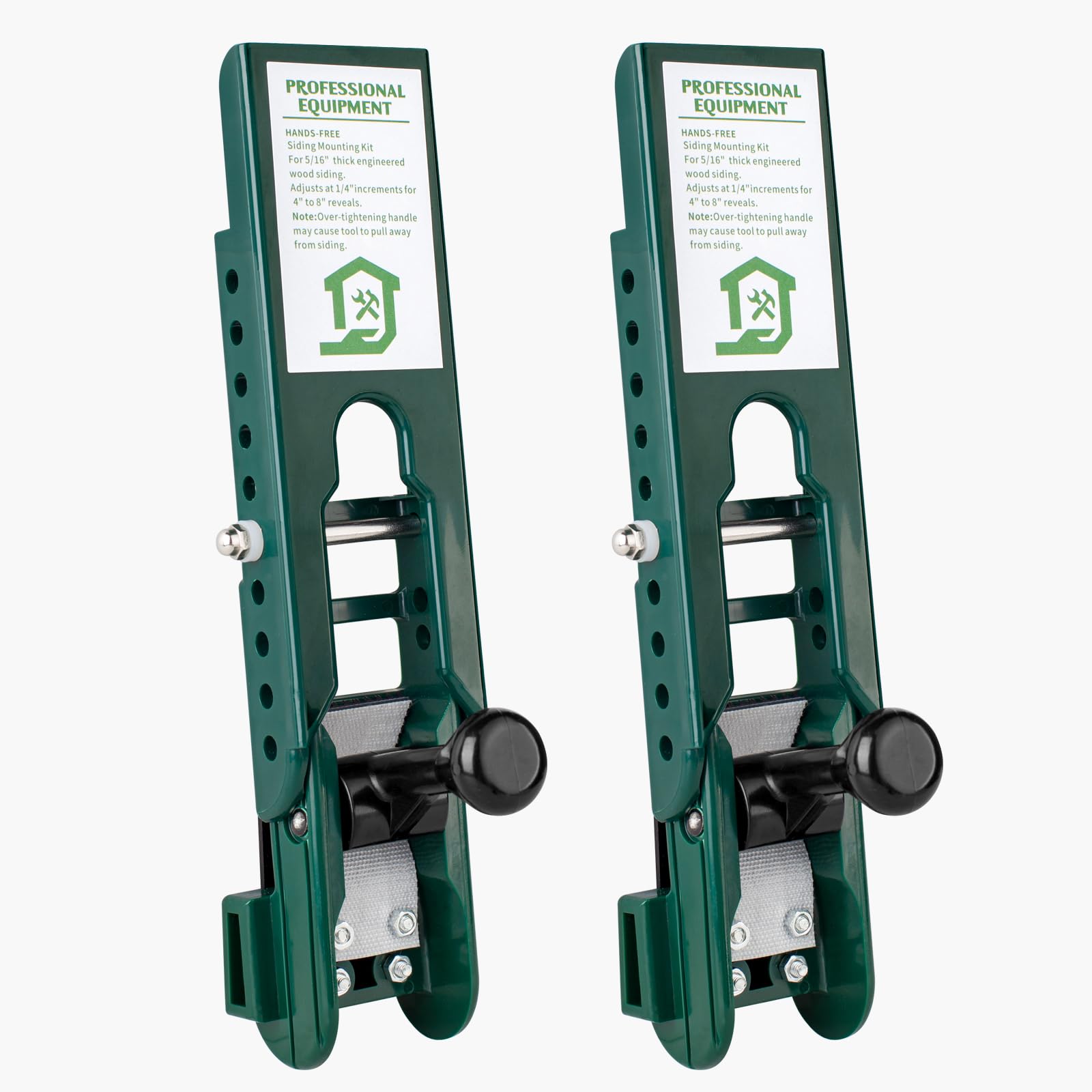 2 Stück Gauge Siding Tool, Messgerät Montageset für die Verwendung mit 5/16 Zoll Faserzementverkleidungen,Siding Mounting ToolsLanglebige Werkzeuge mit Verstellbaren Laibungen