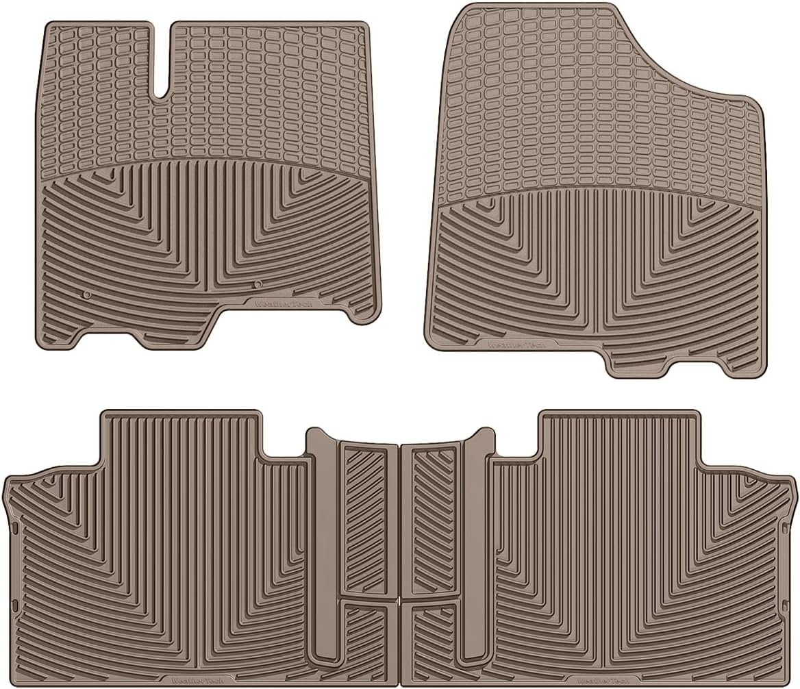 WeatherTech All-Weather Floor Mats for Toyota Sienna 1st & 2nd Row (WTCG202244), Grey